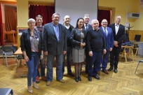 Wójt Sylwia Cieślar, zastępca wójta Rafał Glajcar, przewodniczący rady Karol Lipowczan, radny i sołtys jednocześnie Karol Macura, radna Magdalena Samosiuk, przedstawiciele rady sołeckiej